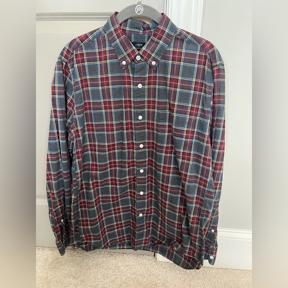 J Crew Plaid Button Down